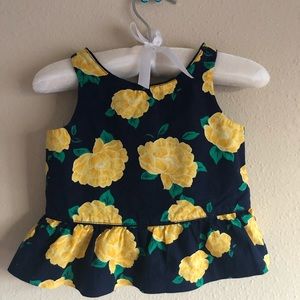 Baby peplum top.